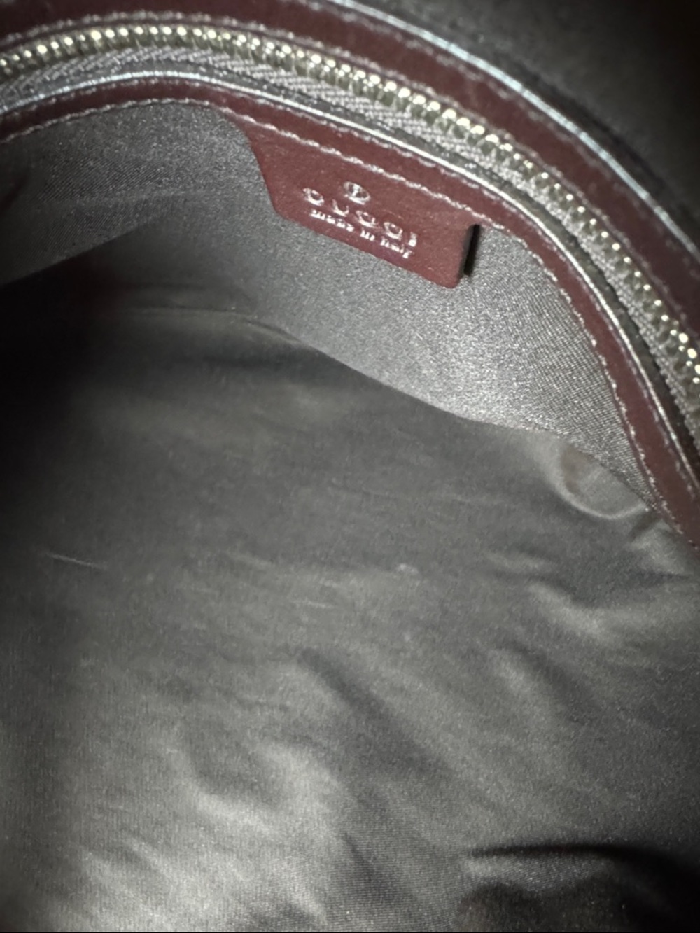 Gucci Burgundy Leather Hobo Bag - Picture 6 of 7